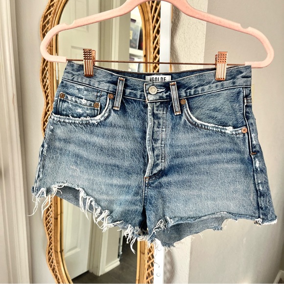 Agolde Pants - Agolde / Parker Vintage Cut Off Short in Swapmeet